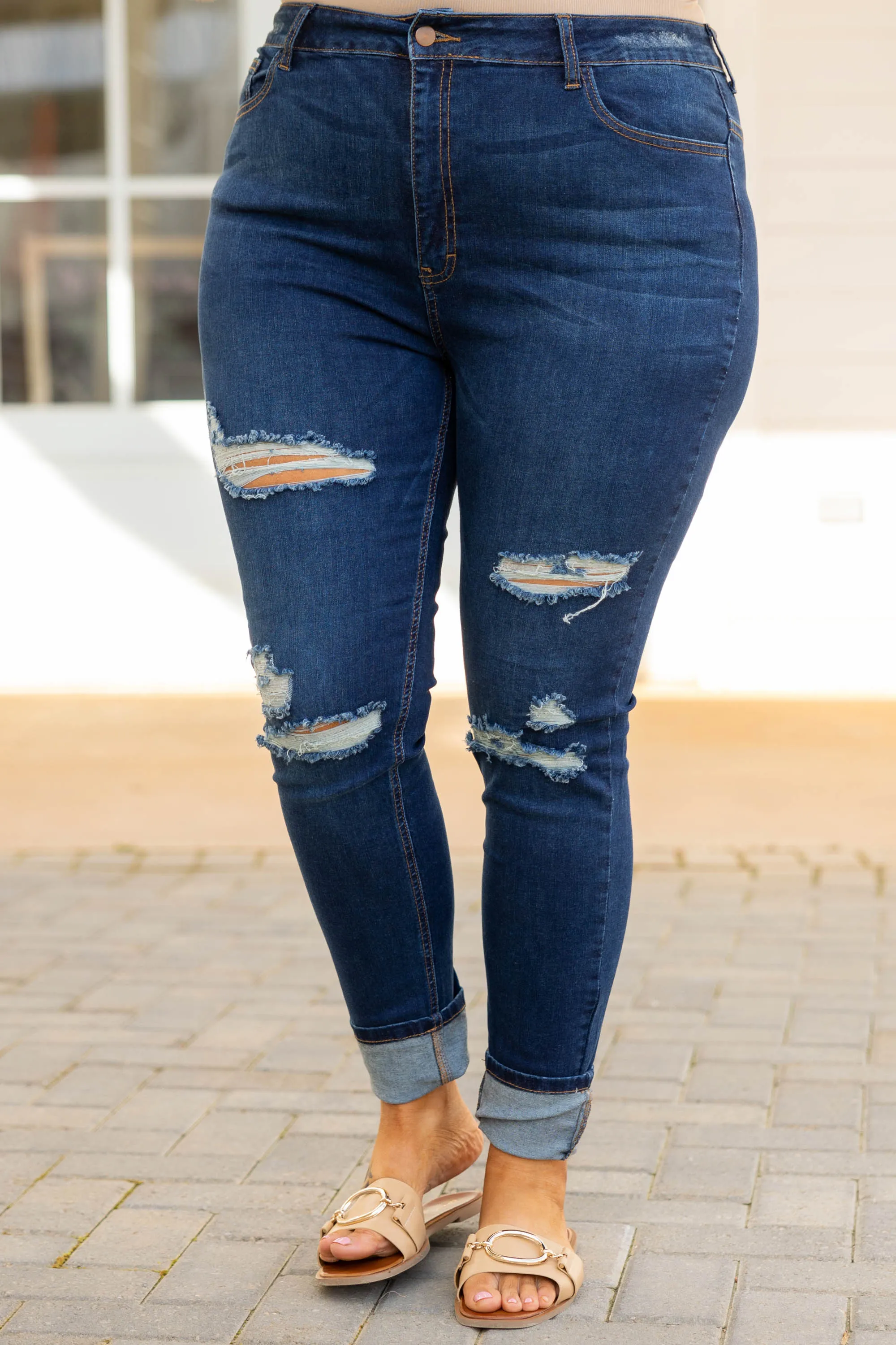 Loving Every Second Jeans, Dark Wash