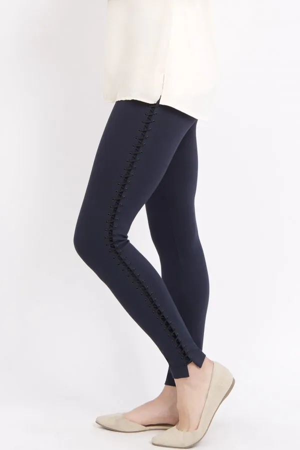 Lysse Lace Up Ponte Leggings