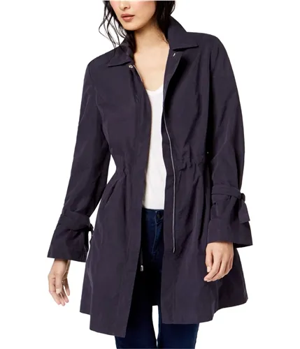 Maison Jules Womens Tie Sleeve Trench Coat