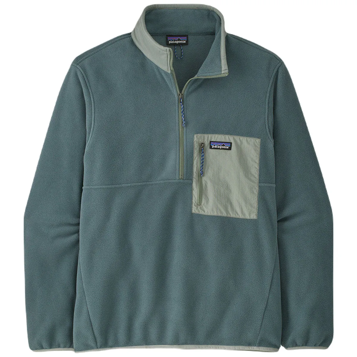 Men's Green Fleece Pullover: Patagonia Nouveau Microdini 1/2-Zip.