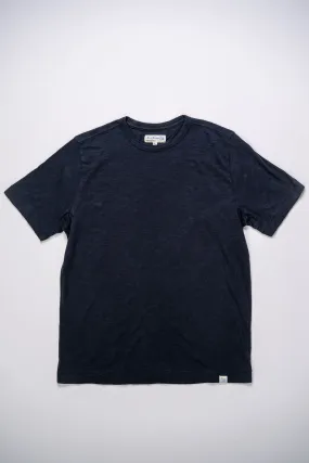 Merz b. Schwanen SCT04 Good Basics 5.8oz Relaxed Fit Pima Slub T-Shirt - Dark Navy