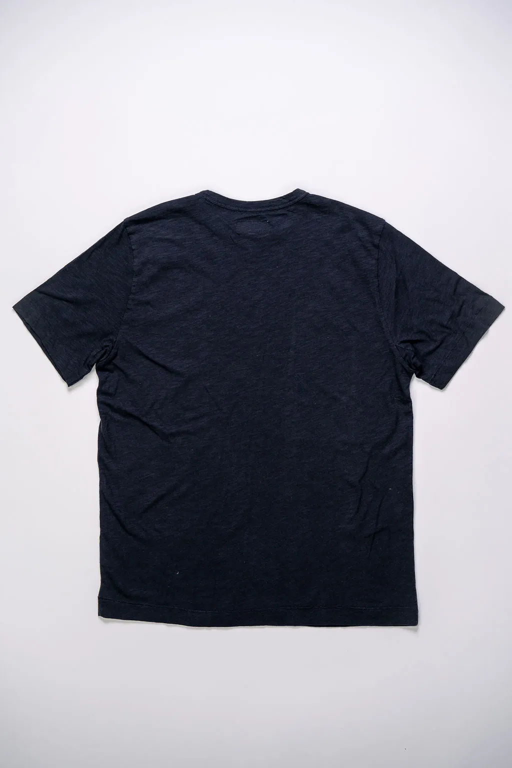 Merz b. Schwanen SCT04 Good Basics 5.8oz Relaxed Fit Pima Slub T-Shirt - Dark Navy