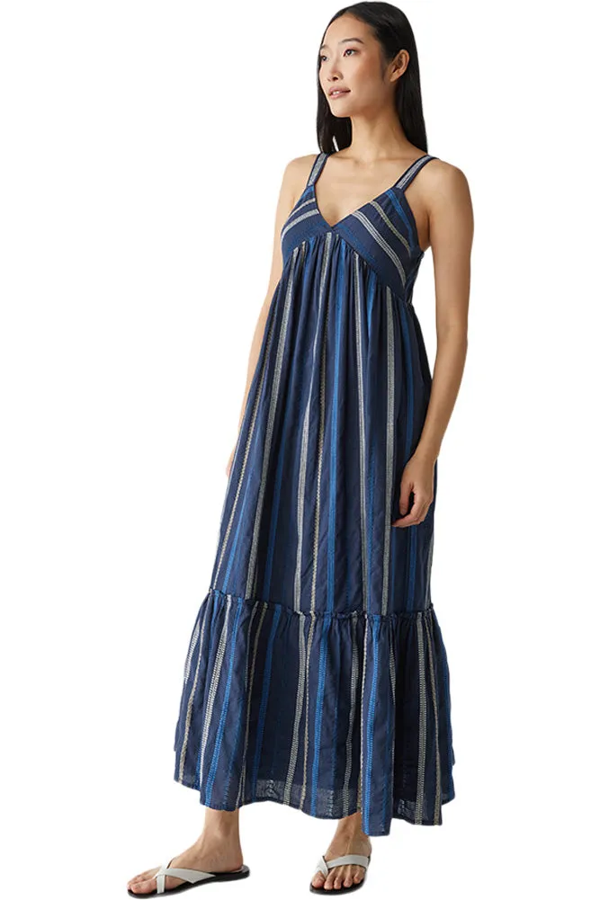 Michael Stars Keeley Maxi Dress in Nocturnal Stripe