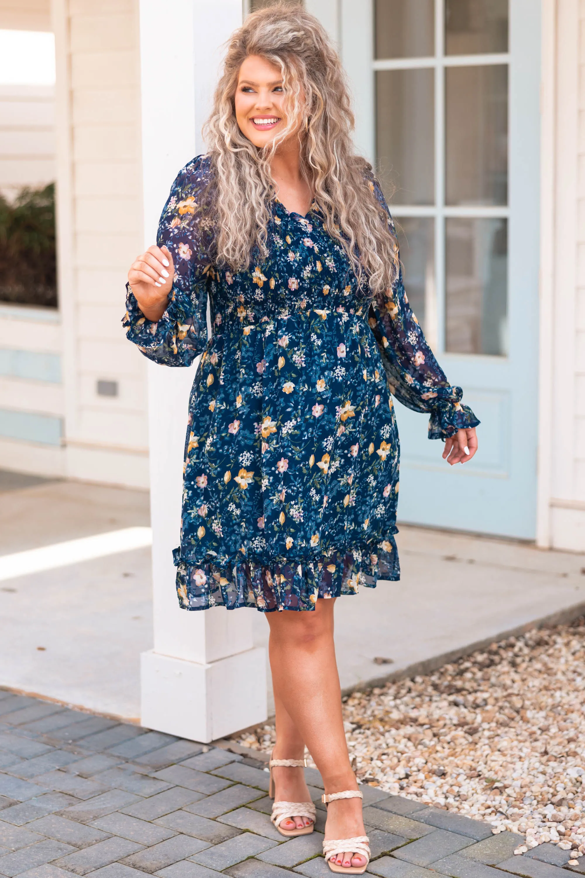 Midnight Train To Georgia Dress, Navy