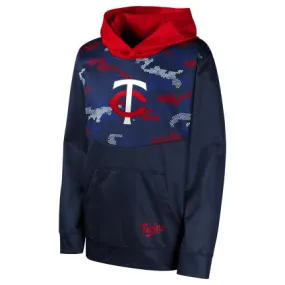 Minnesota Twins Youth Navy Dugout Pullover Hoodie