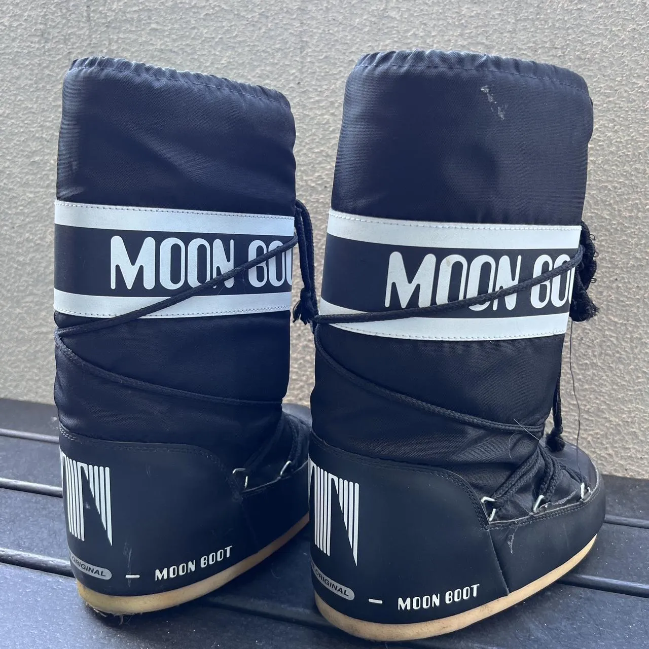 Moon Boot Women's Black and White Boots