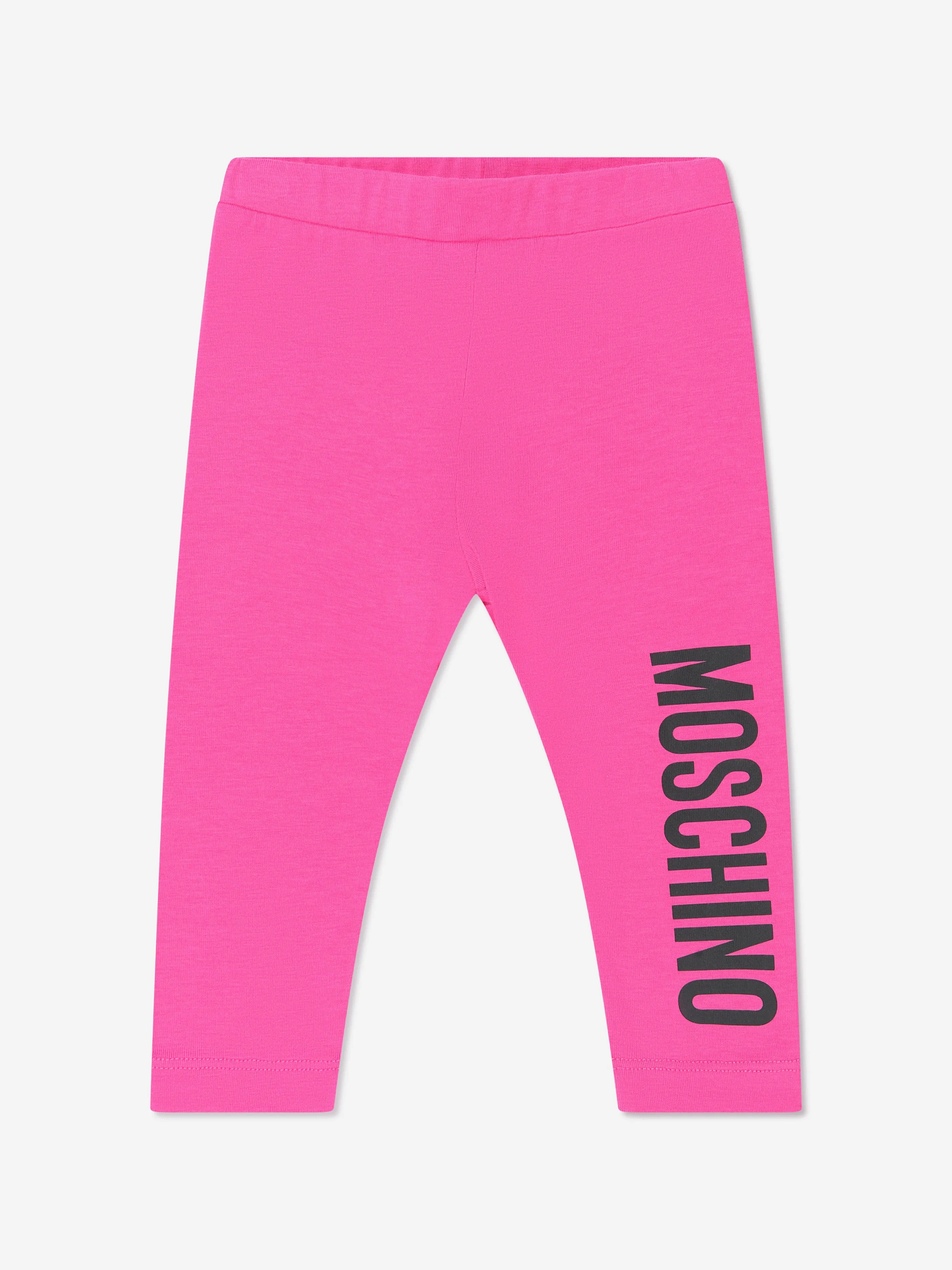 Moschino Baby Girls Logo Print Leggings