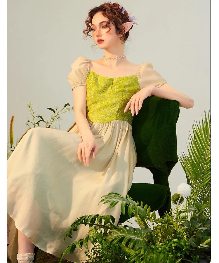 Moss Garden Green Witch Forest Fairy Dress