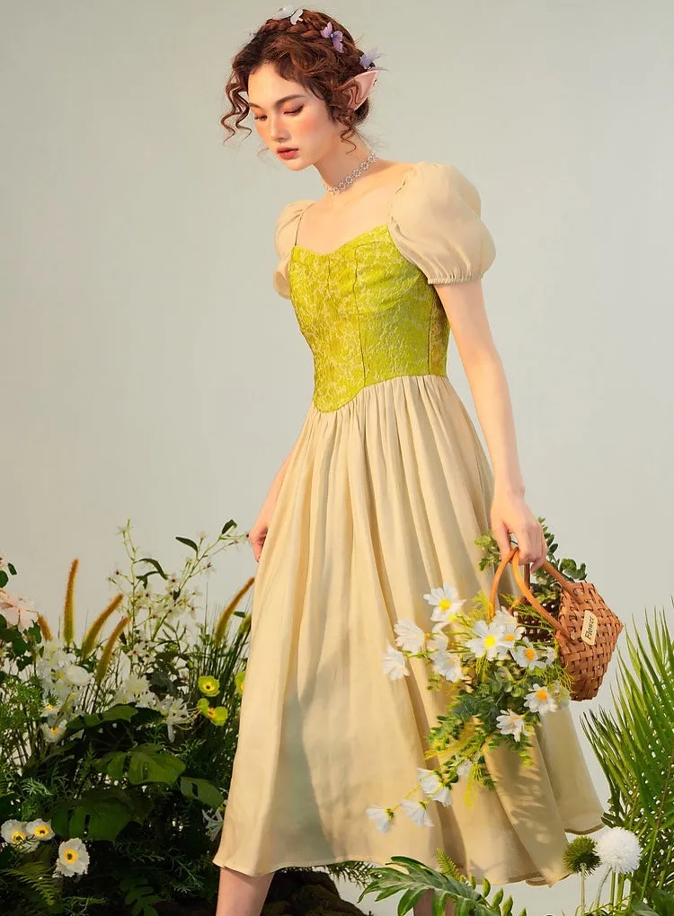 Moss Garden Green Witch Forest Fairy Dress