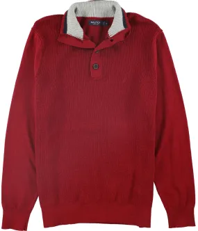 Nautica Mens Solid Knit Pullover Sweater