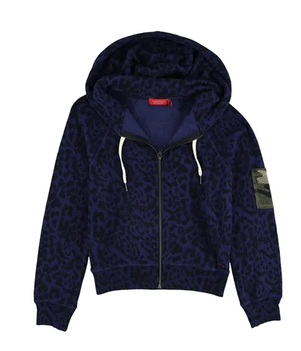 N:Philanthropy Womens Leopard Hoodie Sweatshirt