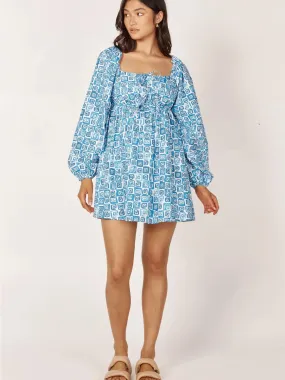 Ocean Print Daphine Dress