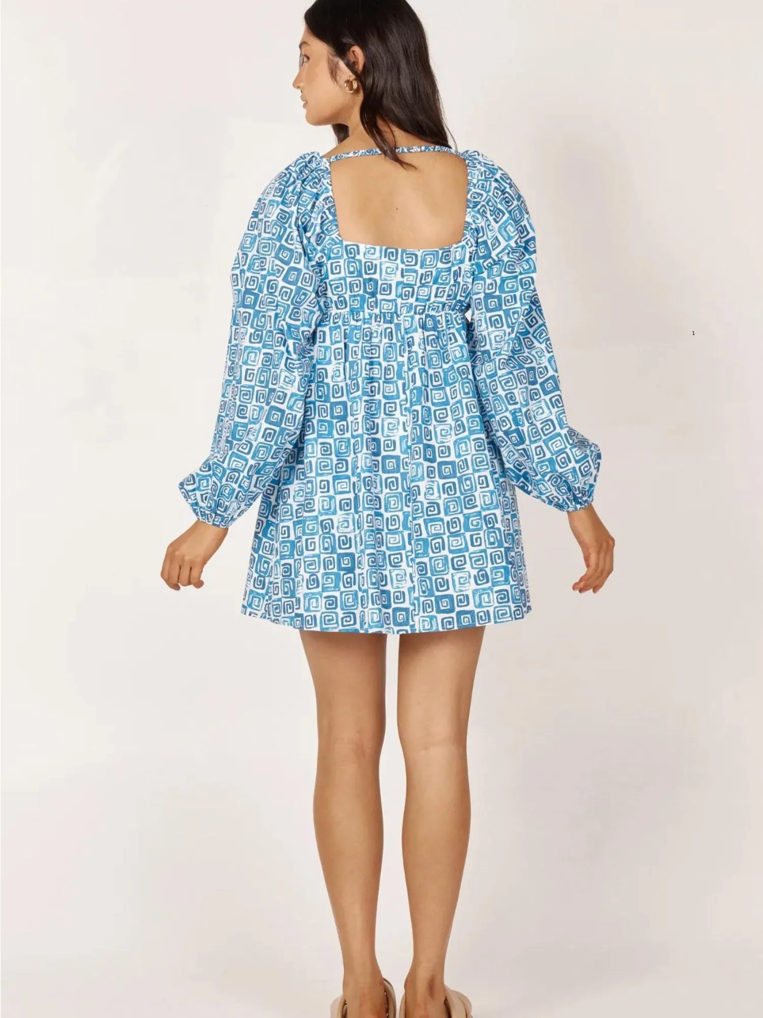 Ocean Print Daphine Dress