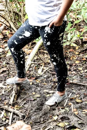 Paint Splatter Pocket Soft Leggings