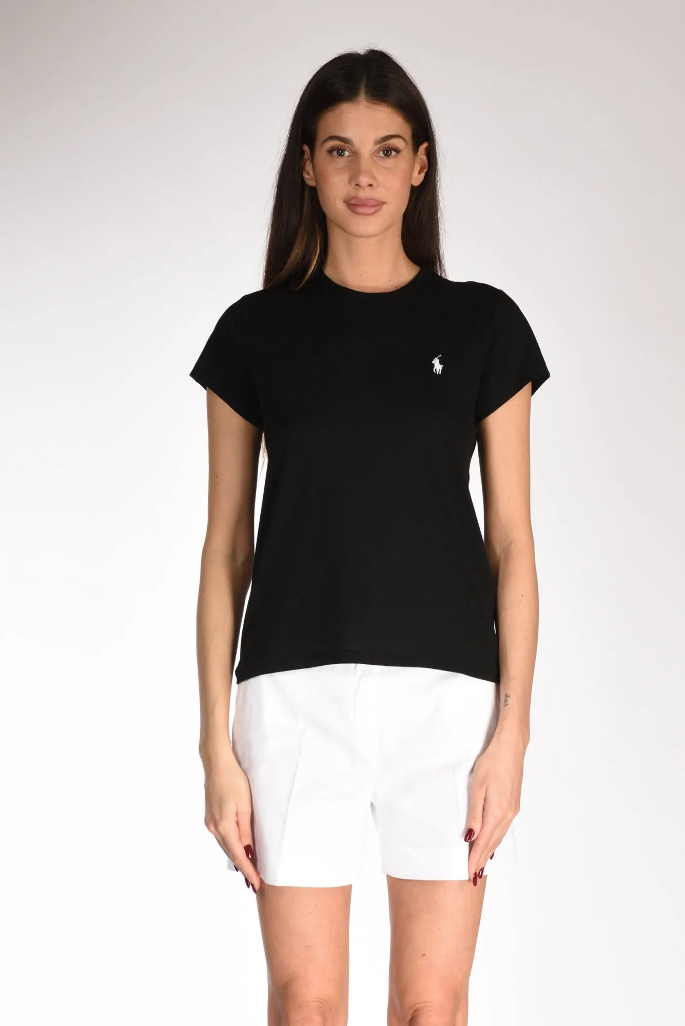 Polo Ralph Lauren Tshirt Girocollo Nero Donna