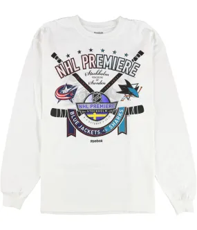 Reebok Mens 2010 Columbus Blue Jackets Vs San Jose Sharks Graphic T-Shirt