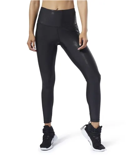 Reebok Womens Luxury Metallic Yoga Pants