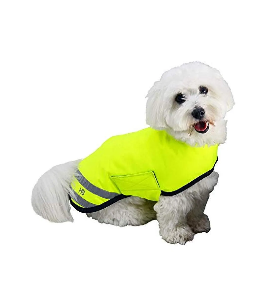 Reflector waterproof dog coat 3xs yellow HyVIZ