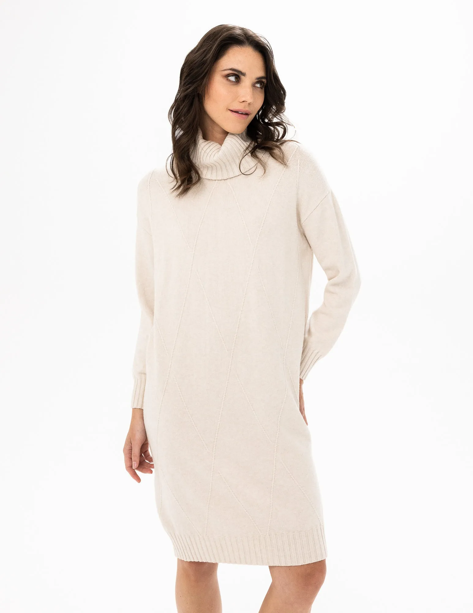 Renuar dress 4318, turtleneck sweater