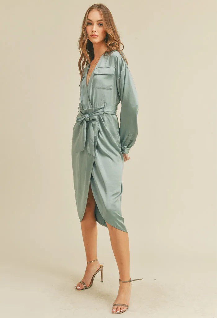 Sage Midi Dress