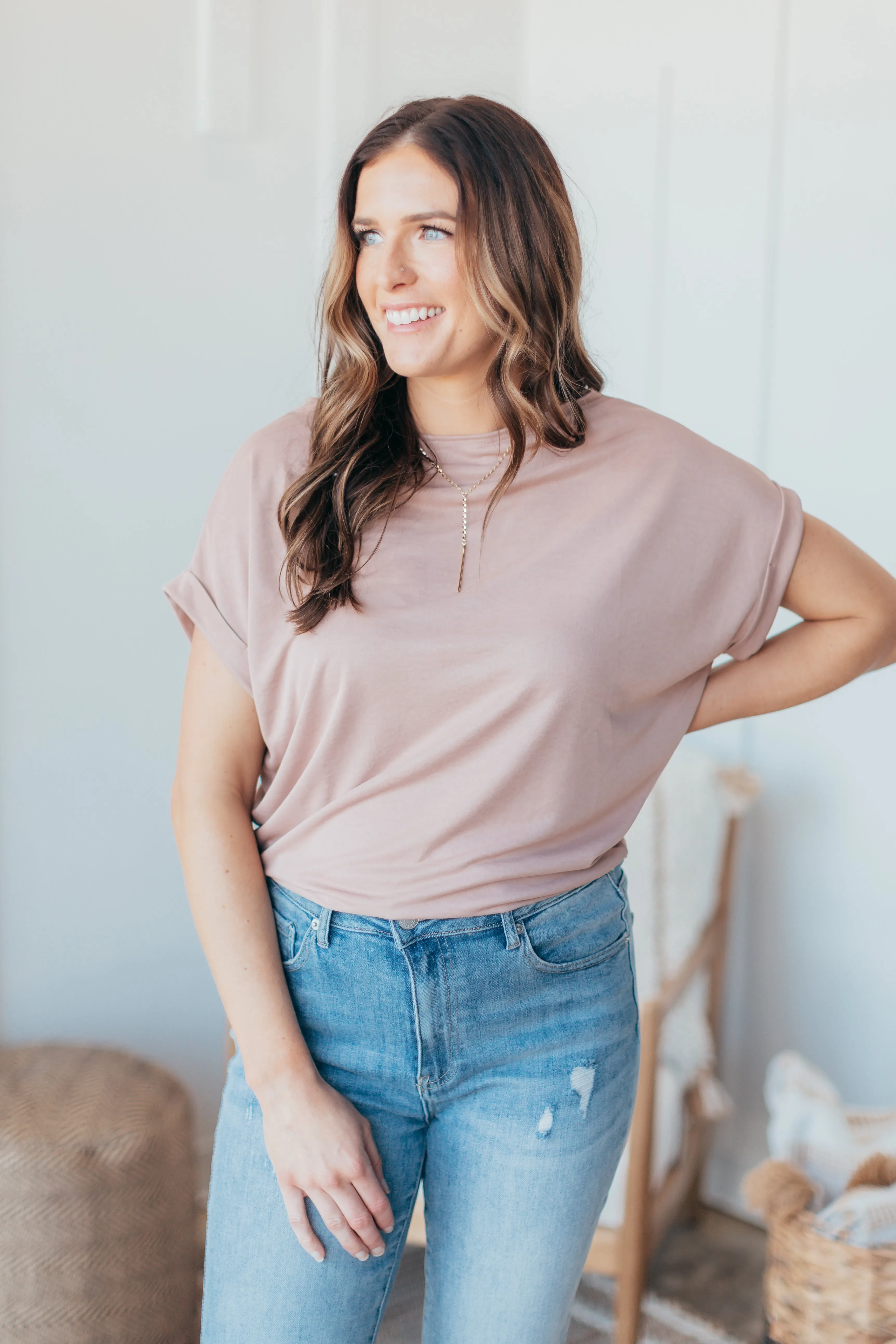 Sail Away Cuffed Dolman Top - 6 Colors