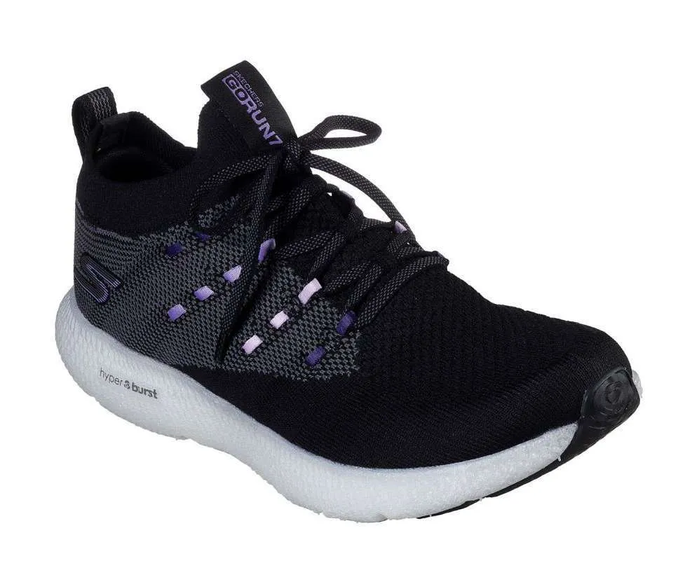 Skechers Women’s Go Run 7 Shoes – Black Purple