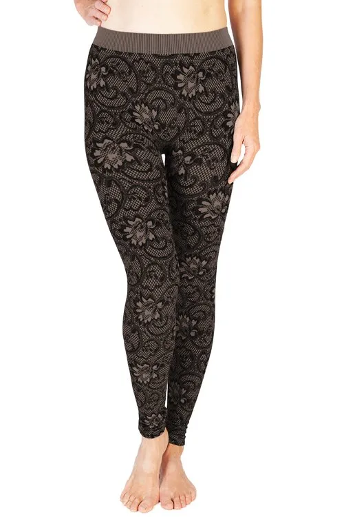 Skinny Tees Lace Print Leggings