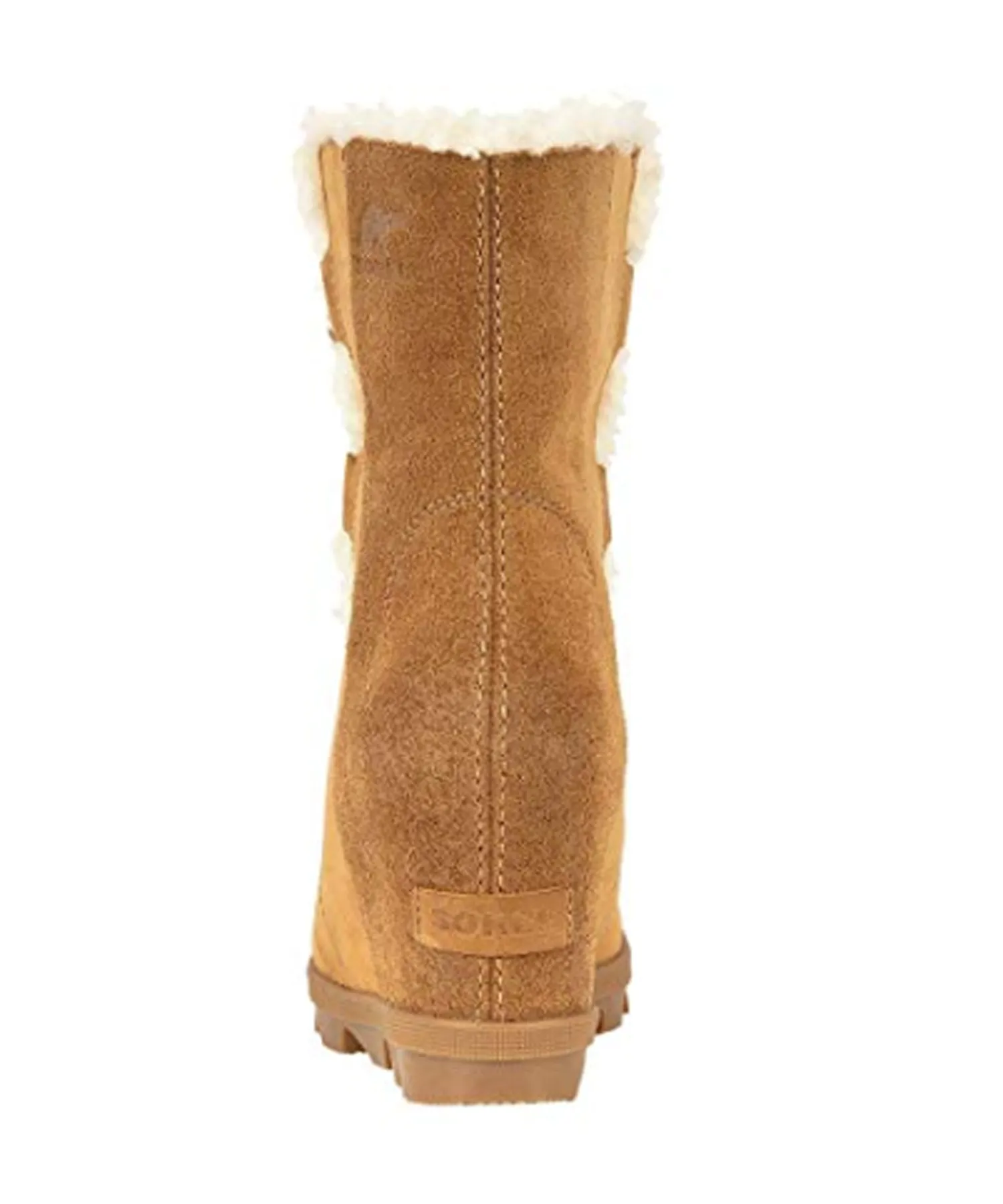 Sorel Women’s Joan Wedge Shearling Boots (Camel Brown)