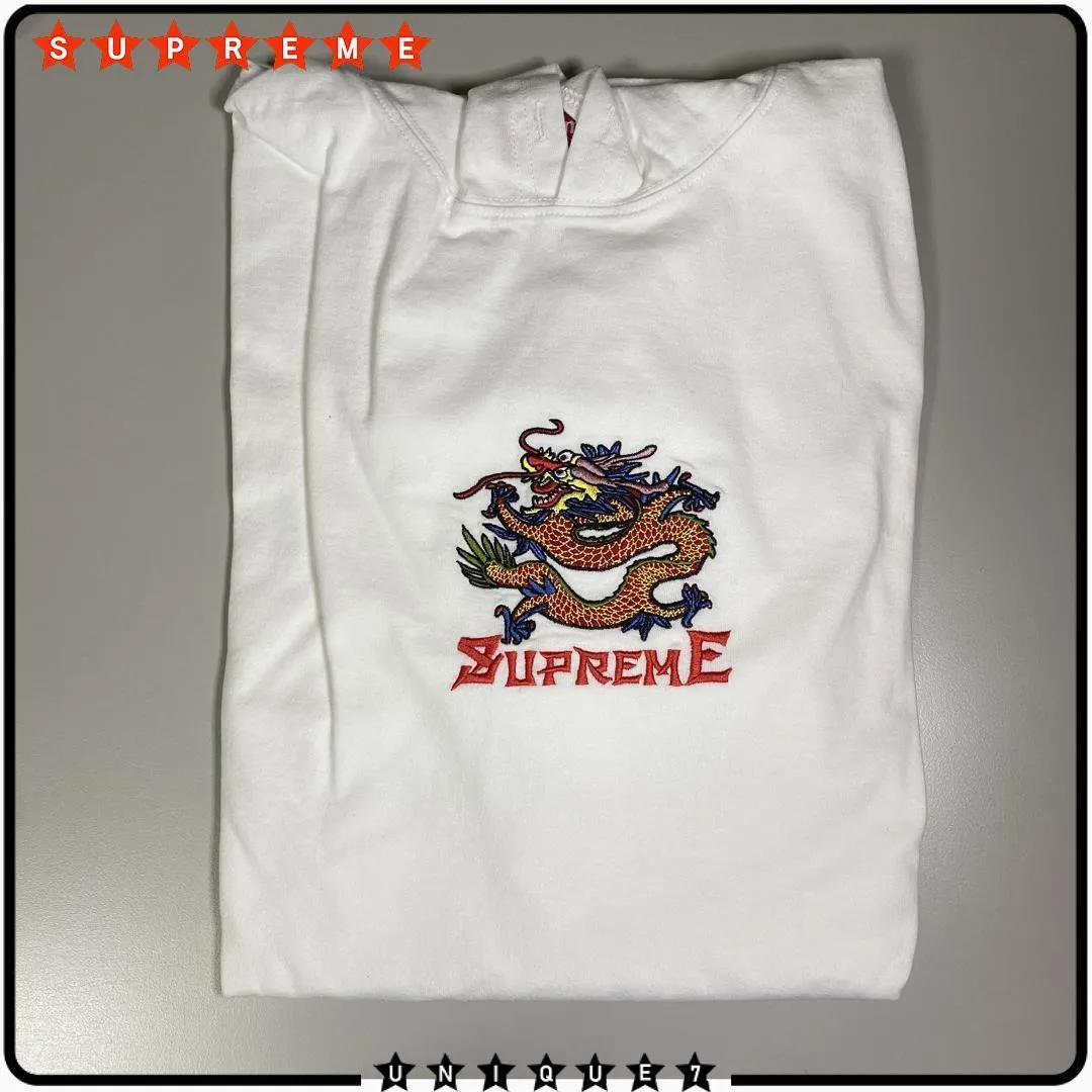 Supreme  |Stripes Unisex Street Style Short Sleeves Logo Skater Style