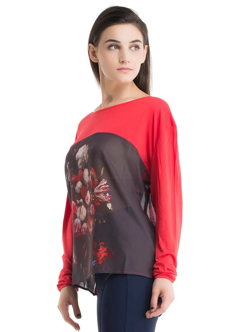 Tartan Floral Mix Tshirt