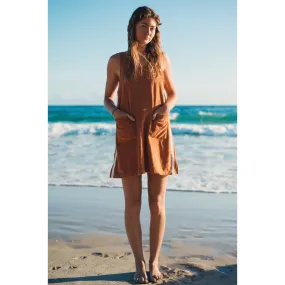 Terry Towel Dress - Rust