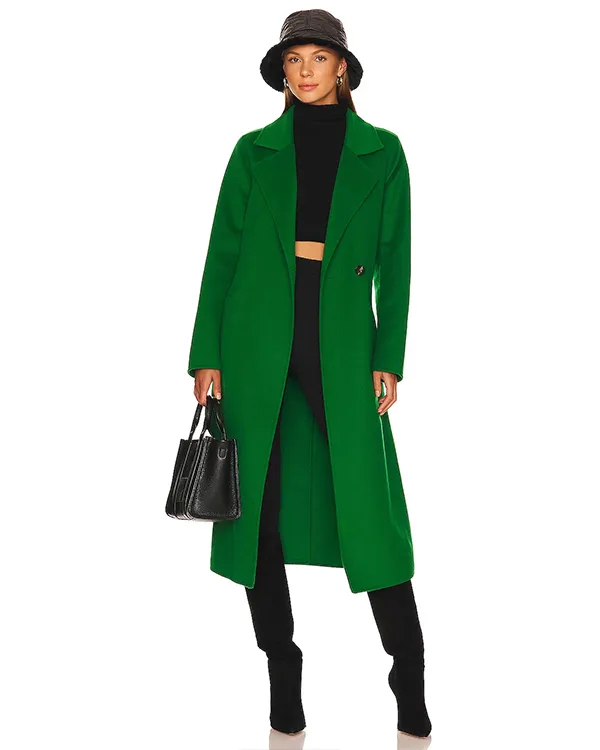 The Equalizer S04 Green Coat | Liza Lapira Green Coat