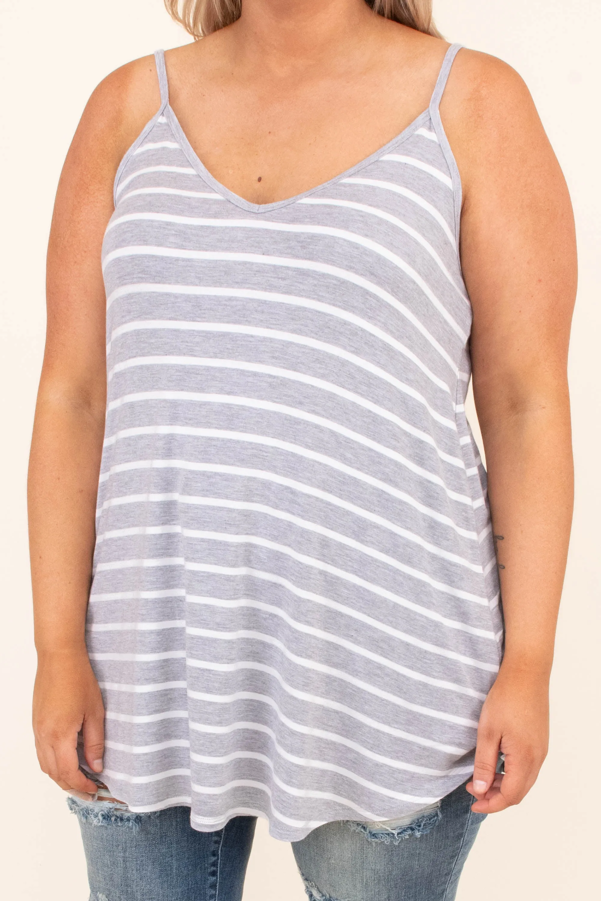 Toes In The Sand Tank, Heather Grey