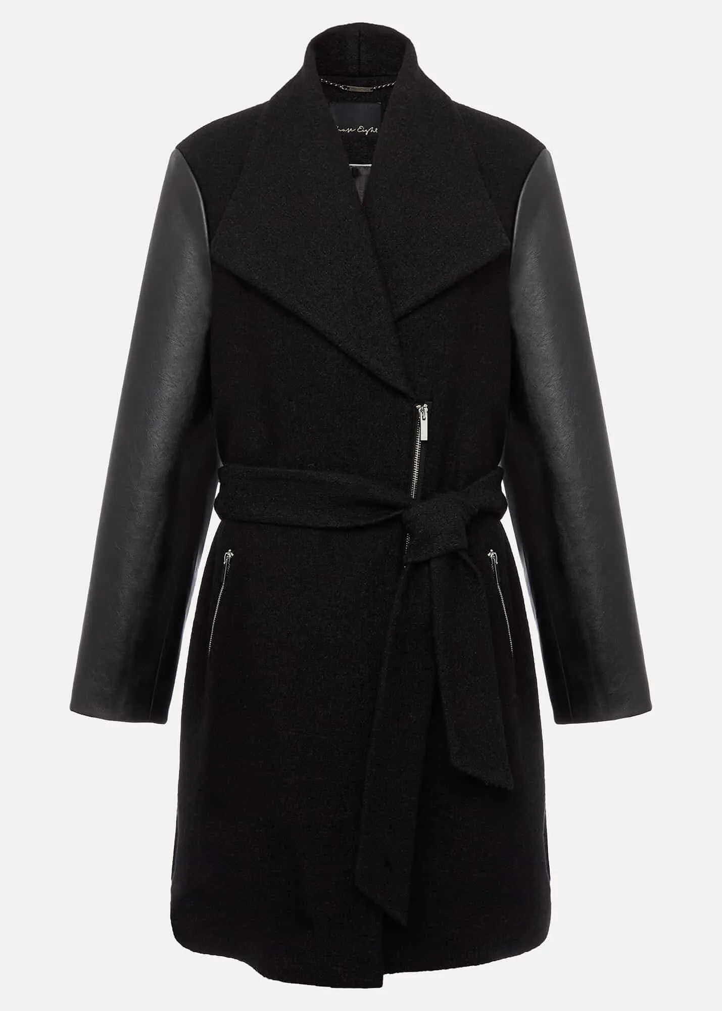 Tori Wool Contrast Sleeve Coat