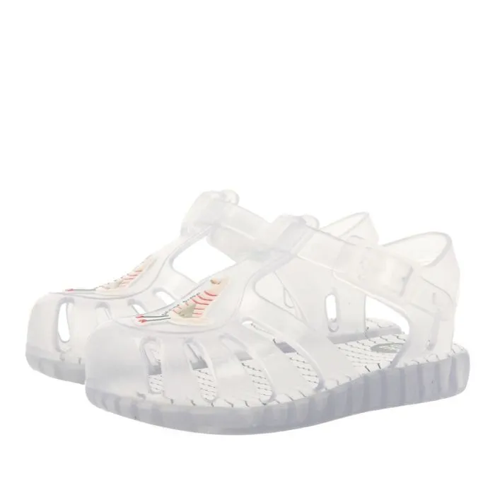 TRANSPARENT CRAB SHOES WITH SEAGULL PATCH FOR BABY MOSSET