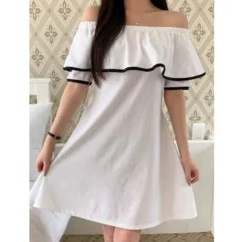 Trendywhere Ruffle Off-Shoulder Dress