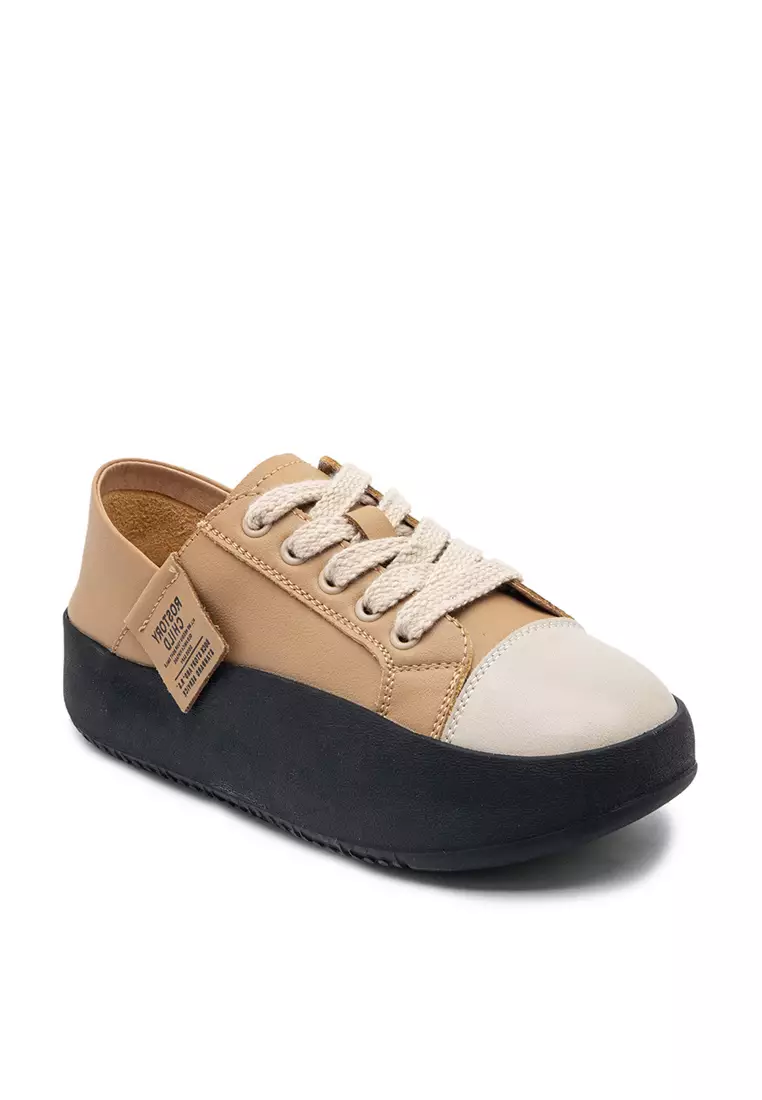 Twenty Eight Shoes Platform Leather Sneaker RX2251