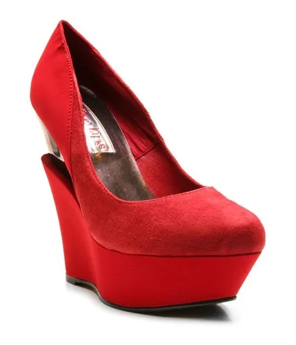 Two Lips Womens  Suede Wedge Heels