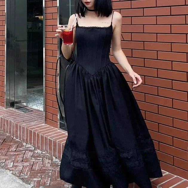 Unholy Gothic Witchy Aesthetic Dress for Romantic Academia