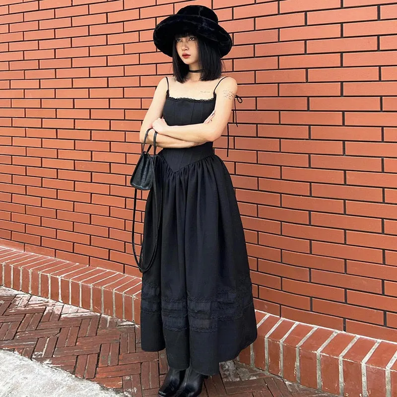 Unholy Gothic Witchy Aesthetic Dress for Romantic Academia