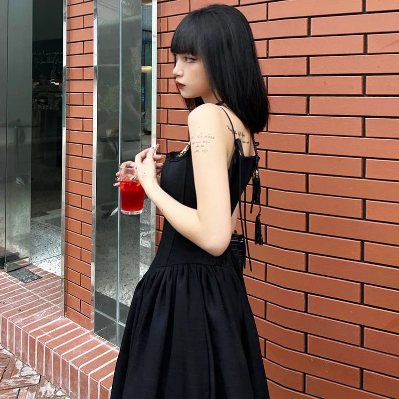 Unholy Gothic Witchy Aesthetic Dress for Romantic Academia