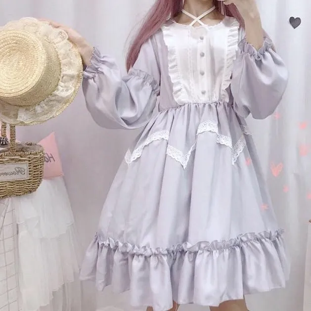 Vanessa Belle Lavender Lolita Dress - Long Sleeves