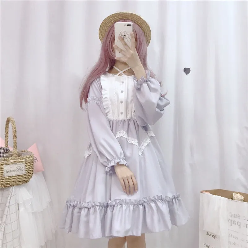 Vanessa Belle Lavender Lolita Dress - Long Sleeves