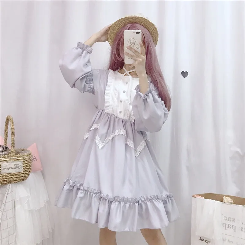 Vanessa Belle Lavender Lolita Dress - Long Sleeves