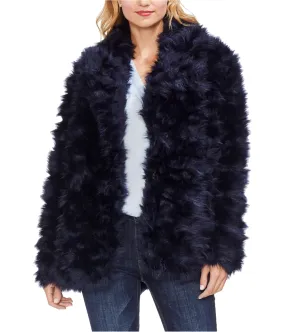 Vince Camuto Womens Shaggy Coat