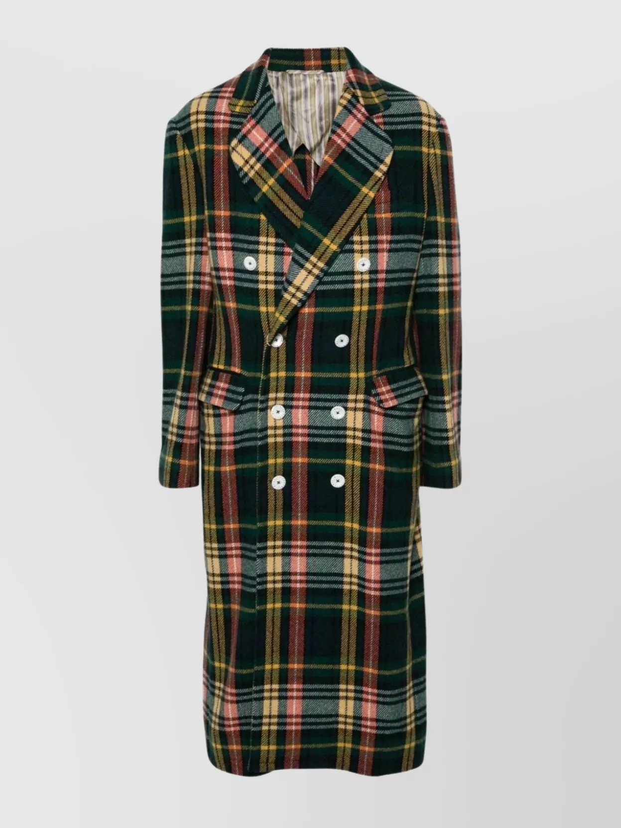 Vivienne Westwood   Check pattern wool blend coat