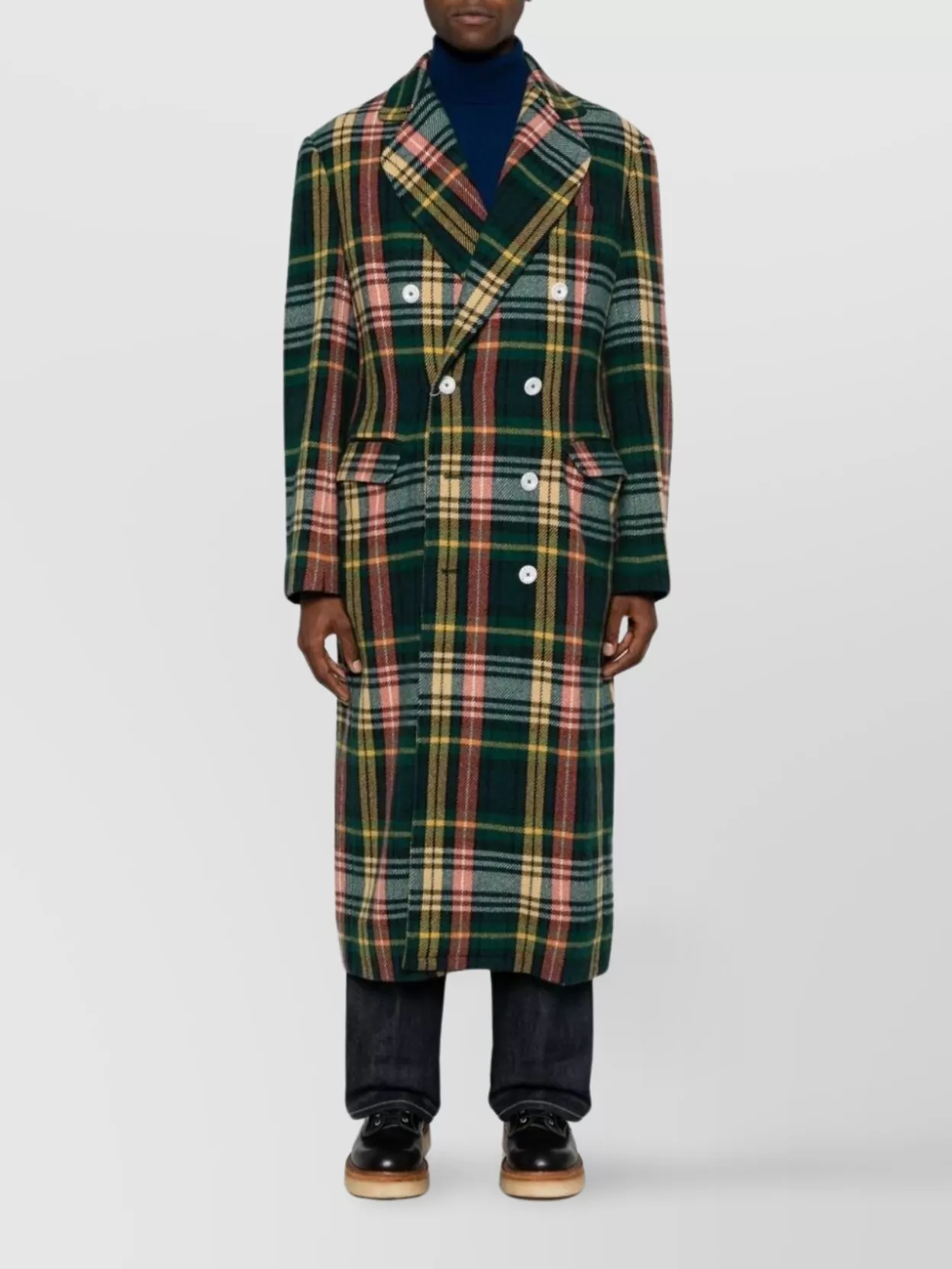 Vivienne Westwood   Check pattern wool blend coat