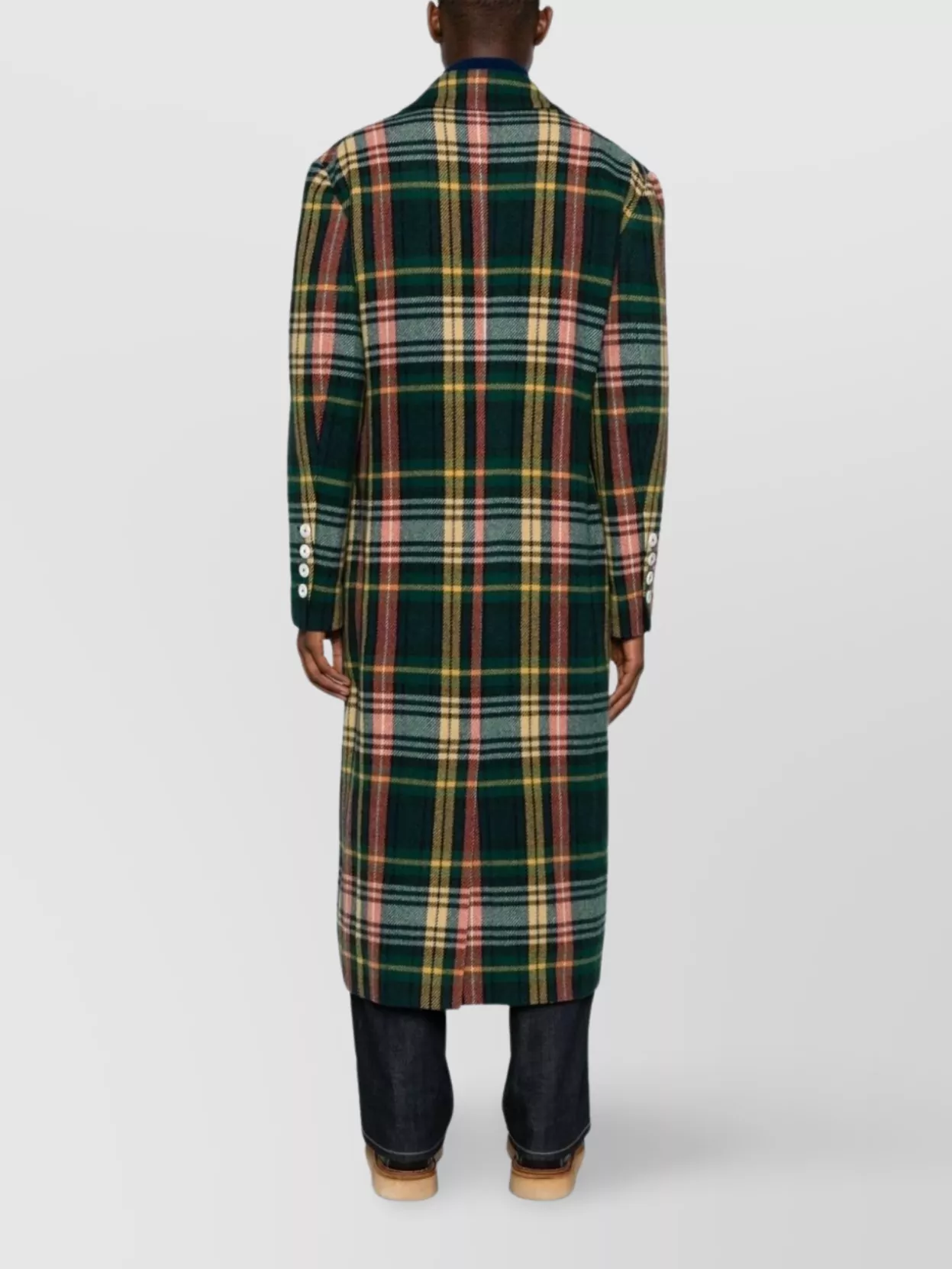 Vivienne Westwood   Check pattern wool blend coat