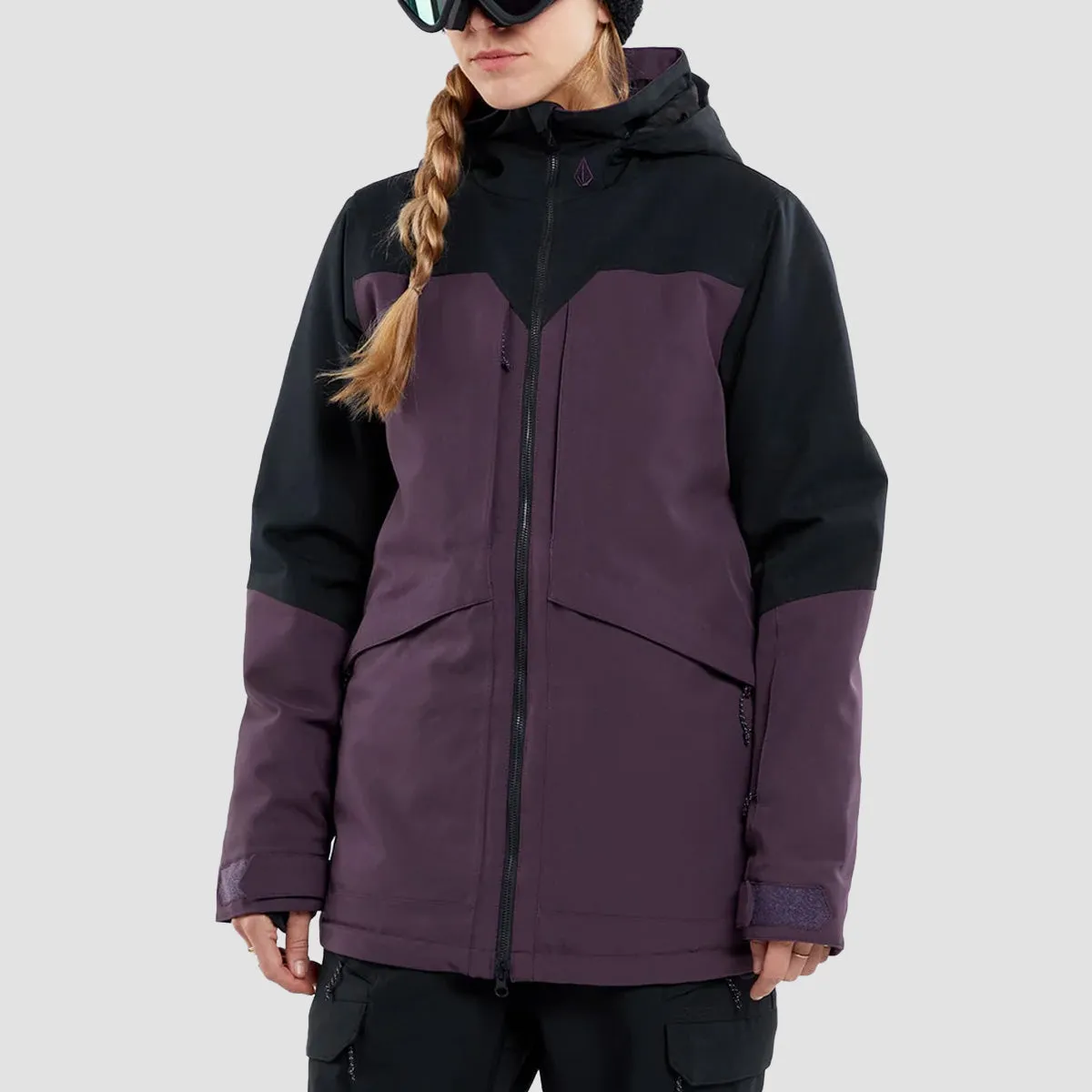 Volcom Shelter 3D Stretch Snow Jacket Blackberry - Womens