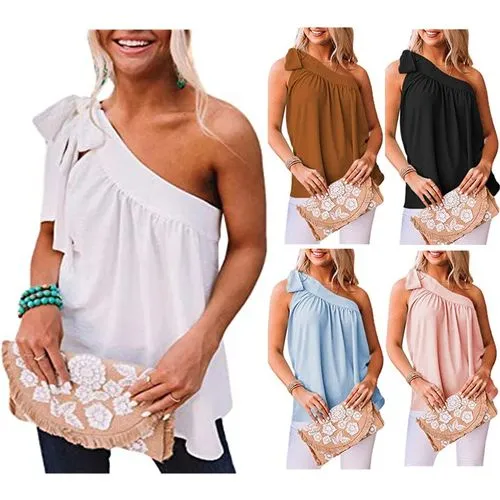 Women's Blouse Tank Tops Fashion Solid Color